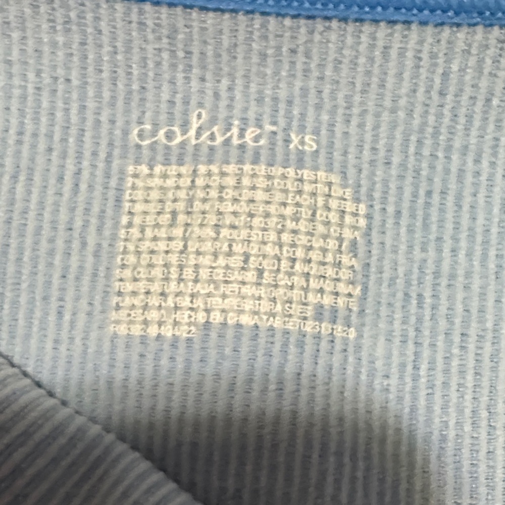 Colsie Blue Ribbed Tank Top - Picture 6 of 6